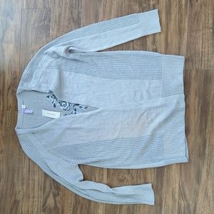 NWT Alya Embroidered Back Cardigan